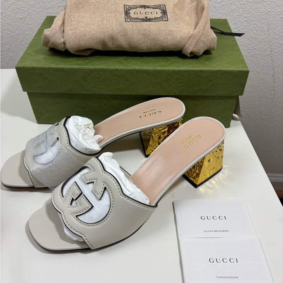 Gucci interlocking G Cut out Sandals Mules - Picture 8 of 9